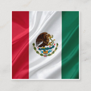 Vlag van Mexico Vierkante Visitekaartje