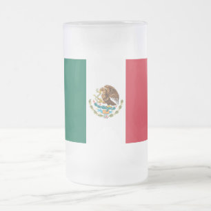 Vlag van Mexico, Vlag van de Mexicaanse Republiek Matglas Bierpul