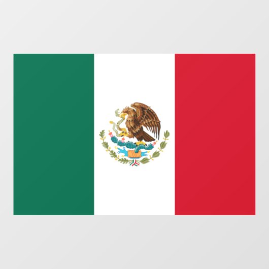 Vlag van Mexico, Vlag van de Mexicaanse Republiek Raamsticker (Vel)