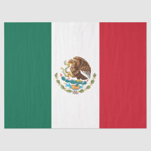 Vlag van Mexico, Vlag van de Mexicaanse Republiek Tissuepapier (Voorkant)