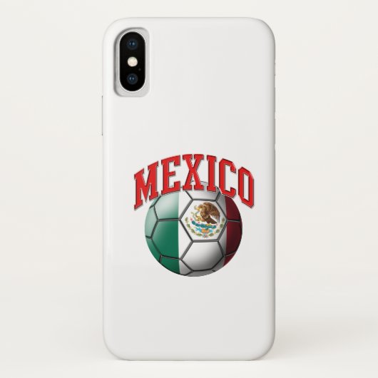 Vlag van Mexico-Voetbal Case-Mate iPhone Case (Achterkant)