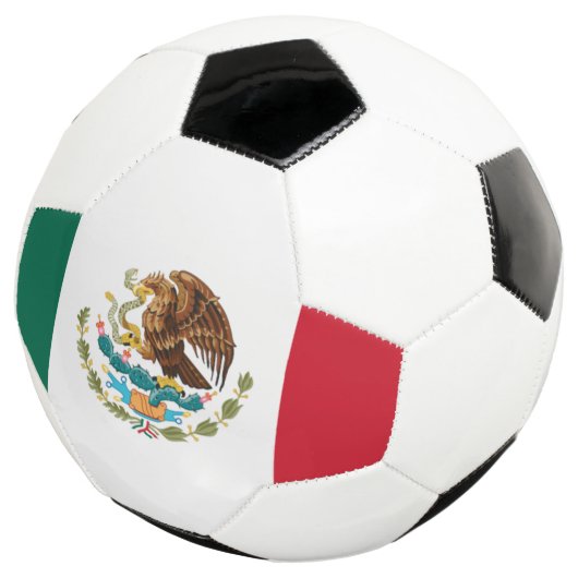 Vlag van Mexico-Voetbal Voetbal (Drie kwart)