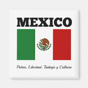 Vlag van Mexico, voorzien van het opschrift Magneet