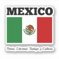 Vlag van Mexico, voorzien van het opschrift