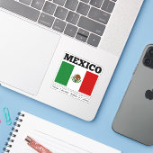 Vlag van Mexico, voorzien van het opschrift Sticker (Laptop met iPhone)