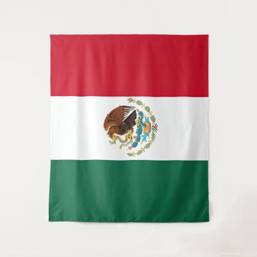 Vlag van Mexico Wandkleed (Voorkant)