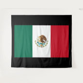 Vlag van Mexico Wandkleed (Voorkant (horizontaal))