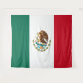 Vlag van Mexico Wandkleed (Voorkant (horizontaal))