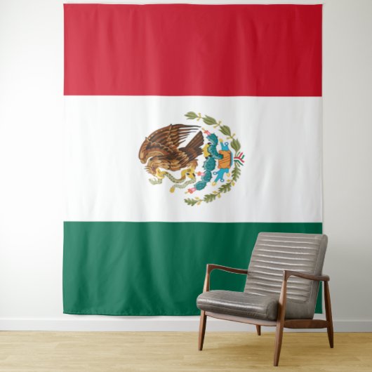Vlag van Mexico Wandkleed (In situ)