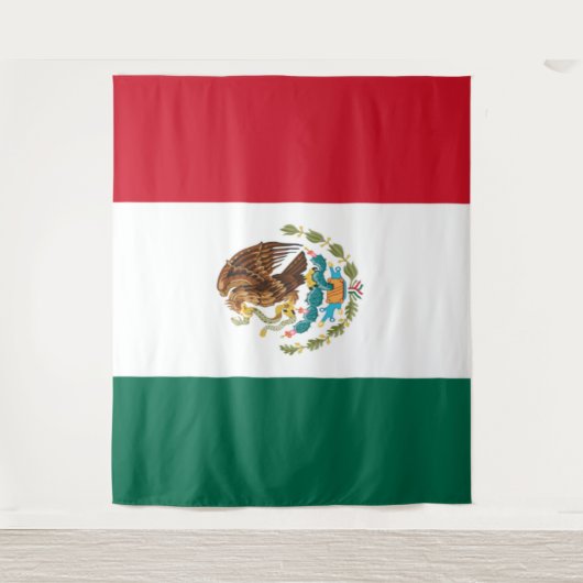 Vlag van Mexico Wandkleed (Voorkant)