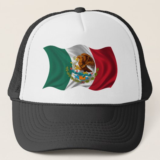Vlag van Mexico, wapenstilstand Trucker Pet (Voorkant)
