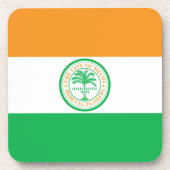 Vlag van Miami, Florida Beverage Coaster Bier Onderzetter (Voorkant)