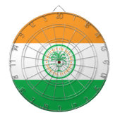 Vlag van Miami, Florida Dart Board Dartbord (Voorkant)