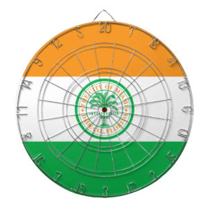 Vlag van Miami, Florida Dart Board Dartbord