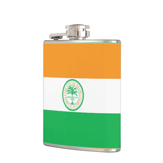 Vlag van Miami, Florida Flask Heupfles (Links)