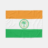 Vlag van Miami, Florida Fleece Blanket Deken (Voorkant (Horizontaal))
