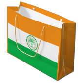Vlag van Miami, Florida Large Gift Bag Groot Cadeauzakje (Voorkant Gekanteld)