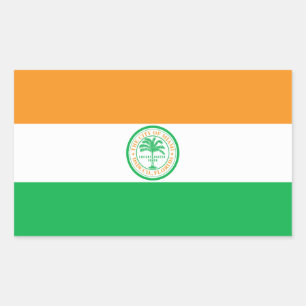 Vlag van Miami, Florida rechthoekige sticker