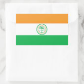 Vlag van Miami, Florida Rechthoekige Sticker (Tas)