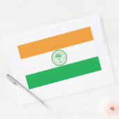 Vlag van Miami, Florida Rechthoekige Sticker (Envelop)
