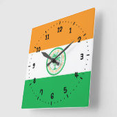 Vlag van Miami, Florida Square Wall Clock Vierkante Klok (Hoek)