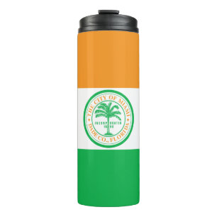 Vlag van Miami, Florida Thermal Tumbler Thermosbeker