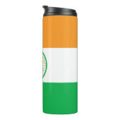 Vlag van Miami, Florida Thermal Tumbler Thermosbeker (Geroteerd rechts)