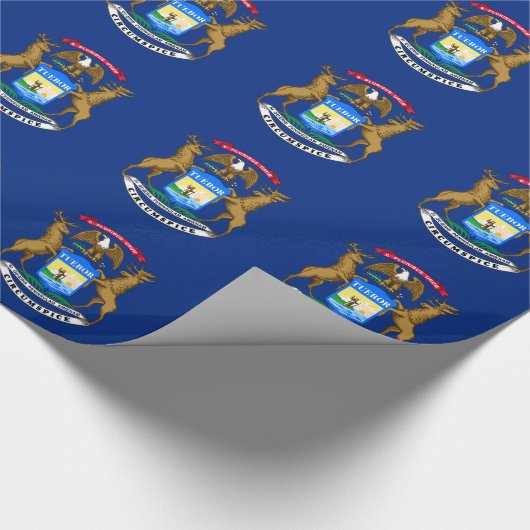 Vlag van Michigan Cadeaupapier (Hoek)