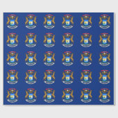 Vlag van Michigan Cadeaupapier (Vlak)