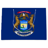 Vlag van Michigan Groot Cadeauzakje (Voorkant)