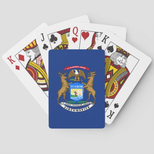 Vlag van Michigan Pokerkaarten (Achterkant)