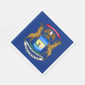 Vlag van Michigan Servet (Hoek)