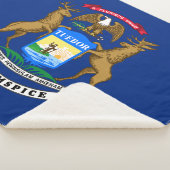 Vlag van Michigan Sherpa Deken (3/4)