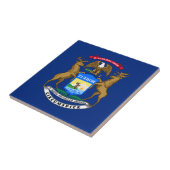 Vlag van Michigan Tegeltje (Zijkant)