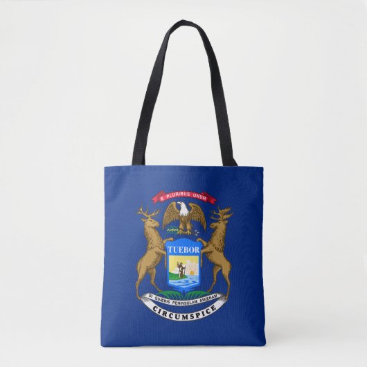 Vlag van Michigan Tote Bag (Voorkant)