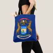 Vlag van Michigan Tote Bag (Dichtbij)