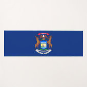 Vlag van Michigan (Verenigde Staten) Yogamat (Voorkant (horizontaal))