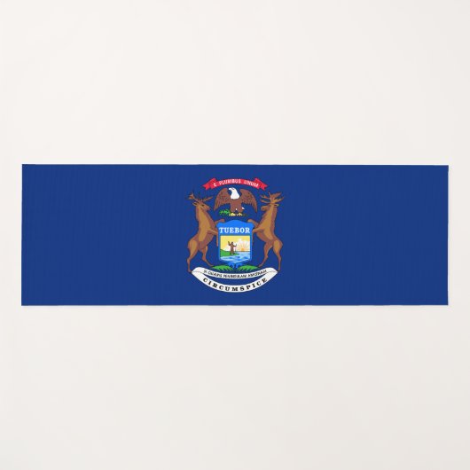 Vlag van Michigan (Verenigde Staten) Yogamat (Voorkant (horizontaal))