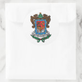 Vlag van Michoacan Ronde Sticker (Tas)