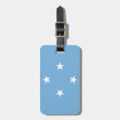 Vlag van Micronesia Easy ID Personal Bagagelabel (Voorkant verticaal)