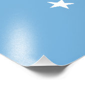 Vlag van Micronesia Foto Afdruk (Hoek)