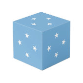 Vlag van Micronesia Kubus (Achter hoekig)
