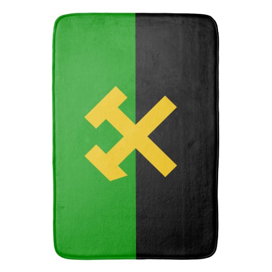 Vlag van mijnwerkers badmat (Voorkant Verticaal)