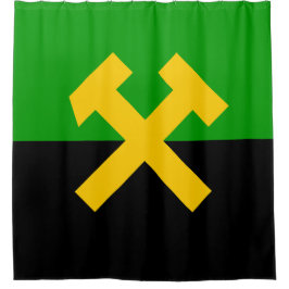 Vlag van mijnwerkers douchegordijn