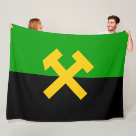 Vlag van mijnwerkers fleece deken
