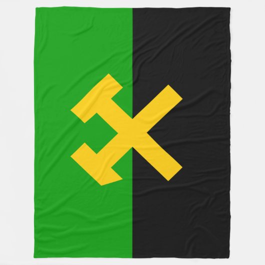 Vlag van mijnwerkers fleece deken (Voorkant)