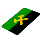 Vlag van mijnwerkers magneet (Linkerzijde)