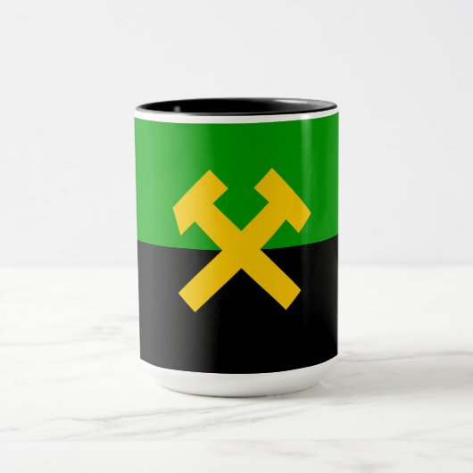 Vlag van mijnwerkers mok (Midden)