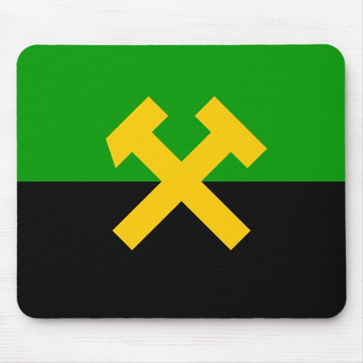 Vlag van mijnwerkers muismat (Voorkant)