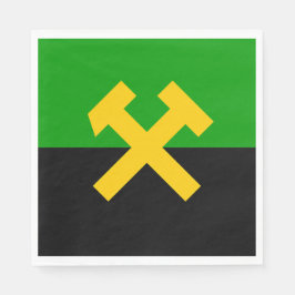 Vlag van mijnwerkers servet